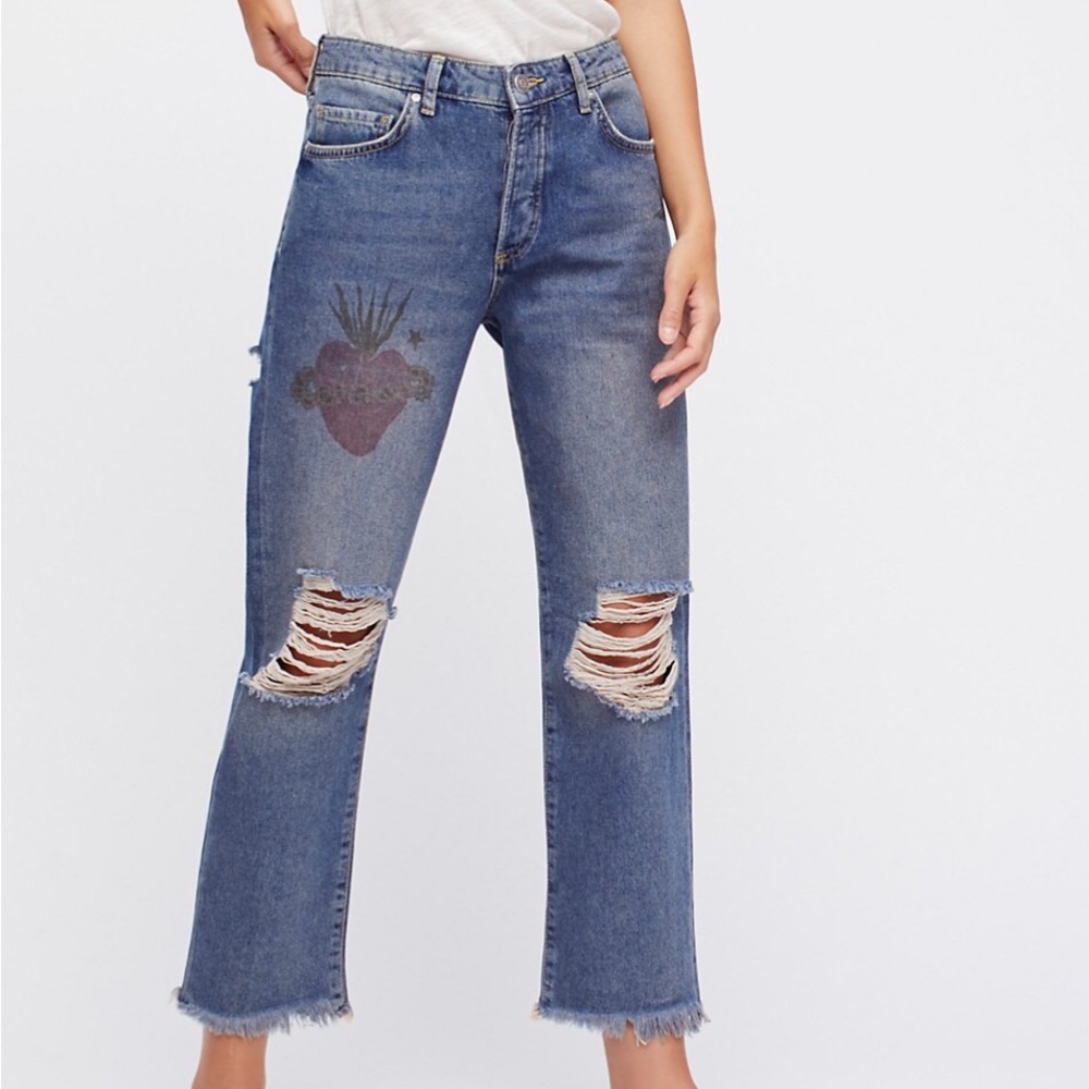 Size 30 Free People boyfriend jeans